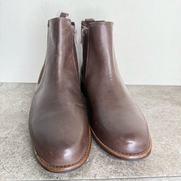NEW David Tate Luxe Brown Leather Chelsea Boot Women’s Size 10 - Picture 6 of 10